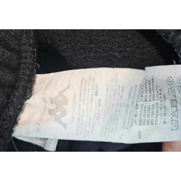 Kappa Men's Black Athletic Joggers with Logo Size Small - Picture 6 of 9